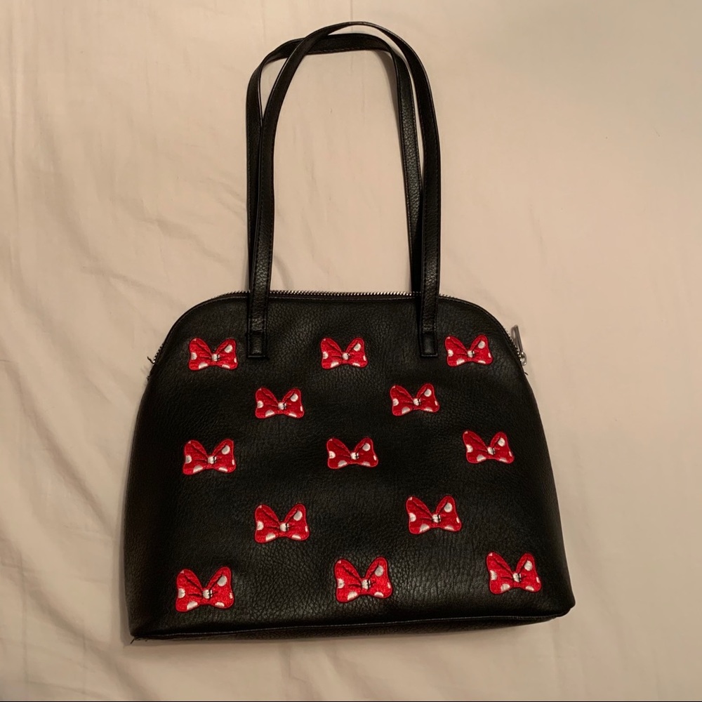 Embroidered Minnie Mouse Bows Purse